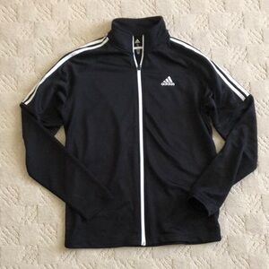 Adidas zippered nylon coat size Small